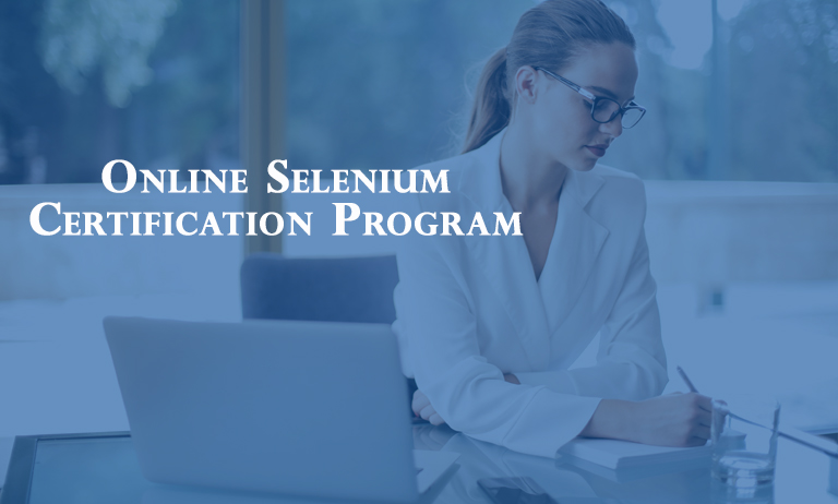 Online Selenium Certificate program